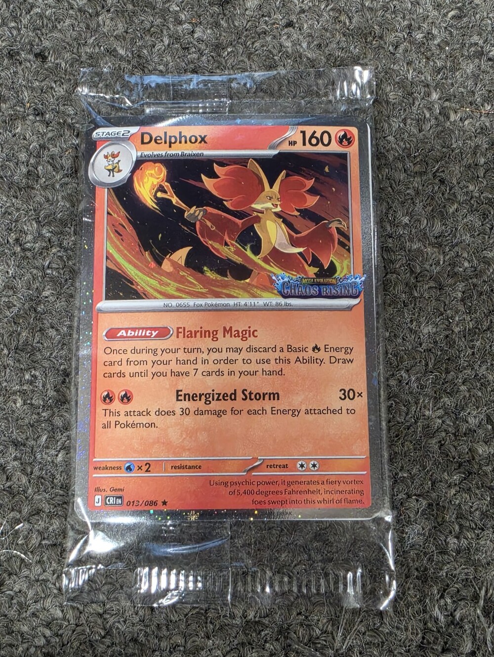 Pokemon Chaos Rising Sealed Promo